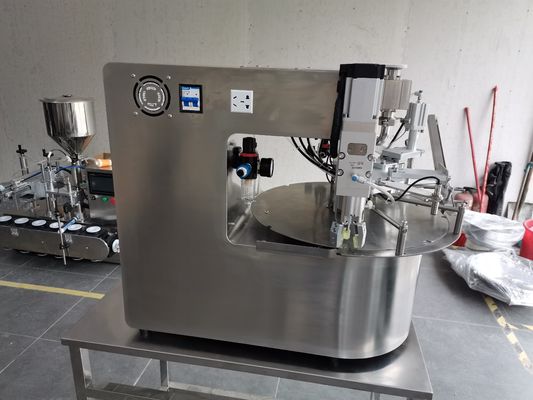 Desktop Rotary Table Automatic Electric Filling Capping Integrated Machine Easy Operate Liquid Food Paper Spout Pouch Machine
